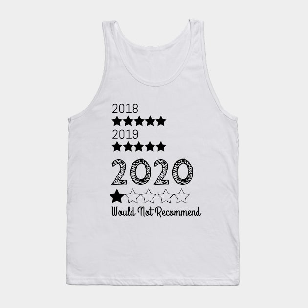 2020 Would Not Recommend, Very Bad 2020, Quarantina Gift, Social Distancing Gift Tank Top by NooHringShop